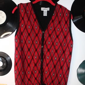 Vintage argyle sweater vest